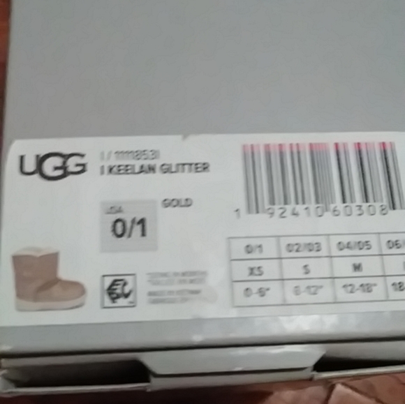 UGG Infant Keelan Glitter Boots NIB - Picture 4 of 4